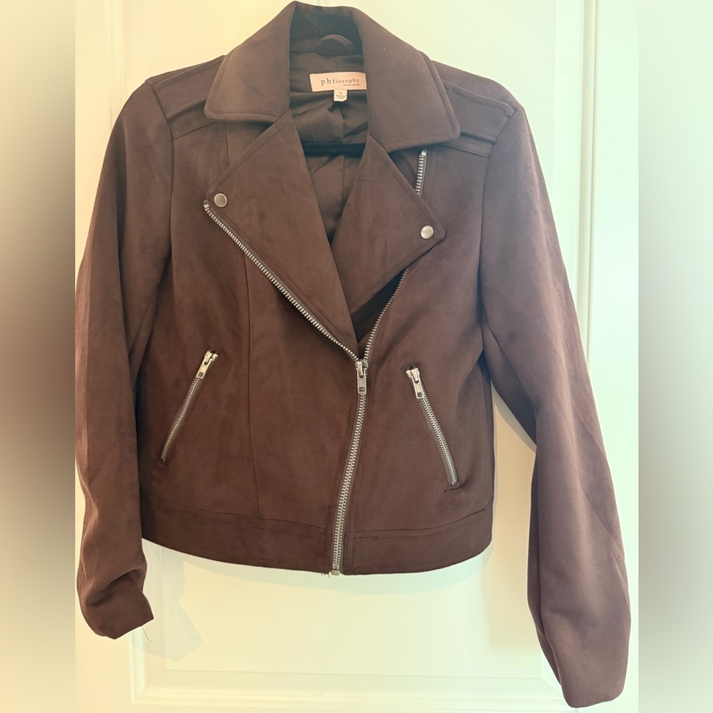 Brown Suede Women's Jacket